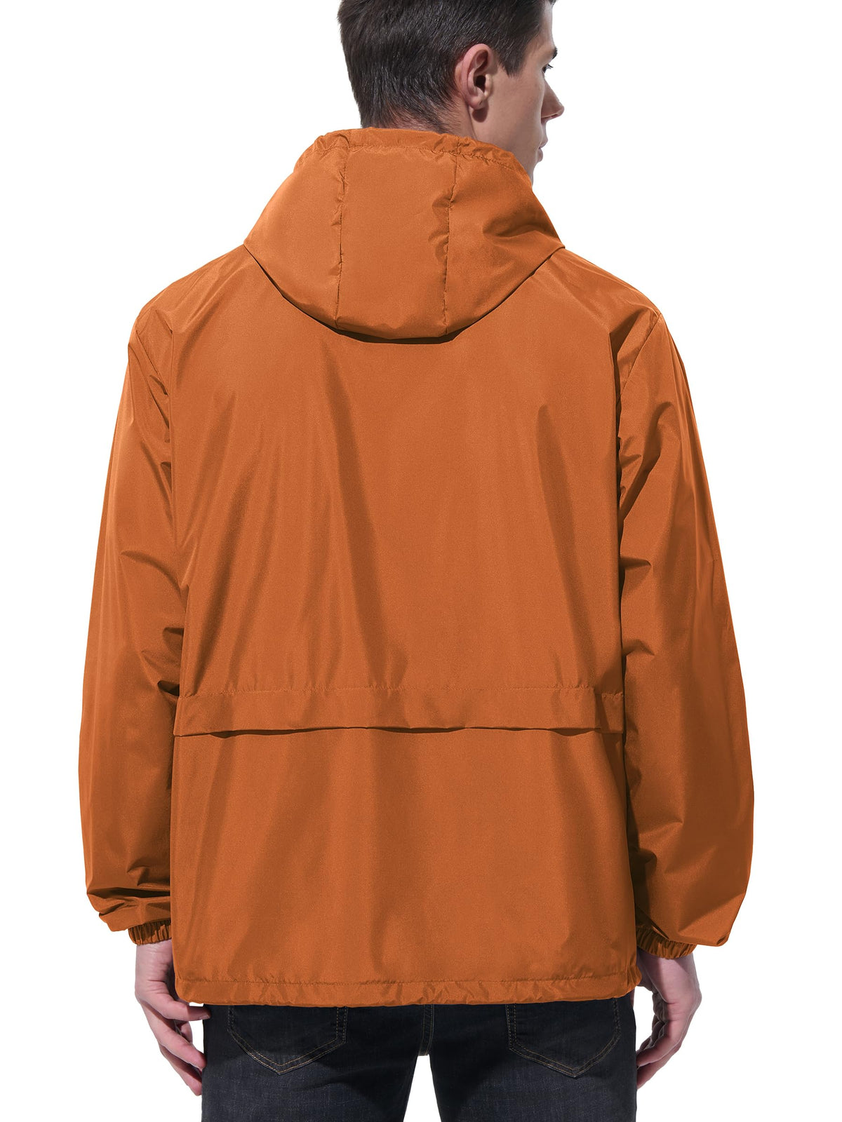 UIQUR Mens Rain Jacket Raincoat Windbreaker Running Waterproof Lightweight Packable with Hood Travel Hiking Cycling